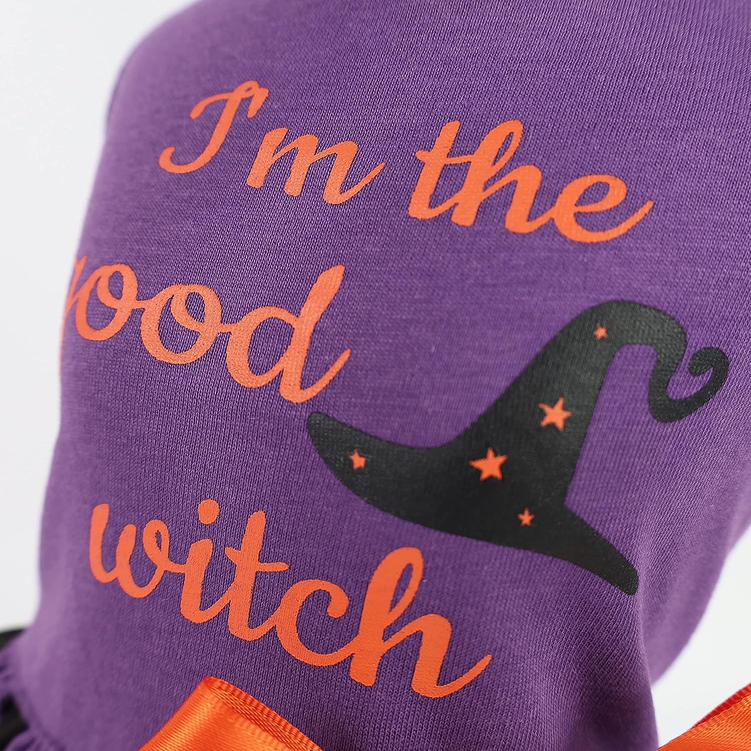 Fitwarm 100% Cotton I'm The Good Witch Halloween Dog Costume Puppy Dress Doggie Party One Piece with Bowknot Pumkin Bat Pet Vest Shirt Holiday Cat Outfits 4