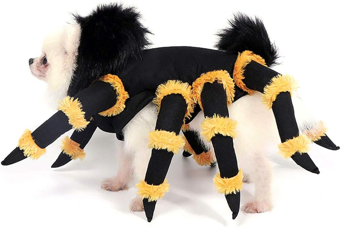 Yoption Dog Spider Costumes, Funny Pet Halloween Christmas Cosplay Dress Outwear Coat Apparel Hoodie (S) 4