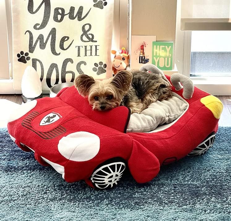 Cool Sports Car Shaped Pet Dog Bed House Chihuahua Yorkie Small Dog Cat House Waterproof Warm Soft Puppy Sofa Kennel 3