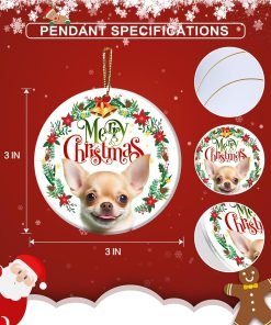 Chihuahua Gifts for Women - Chihuahua Ornament for Christmas Tree 5