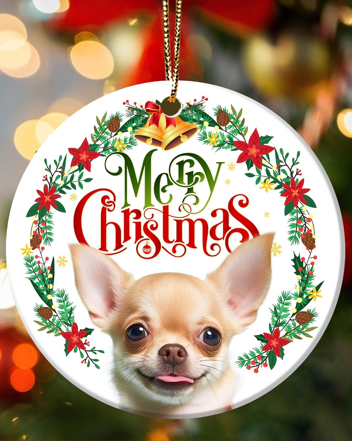 Chihuahua Gifts for Women - Chihuahua Ornament for Christmas Tree