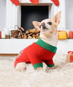 Christmas Dog Shirt Pet Dog Clothes for Small Dogs Boy Girl Holiday Chihuahua Yorkie Dog Outfit Apparel Xmas Puppy Clothing Cat Shirts for Cats Only Costume 7