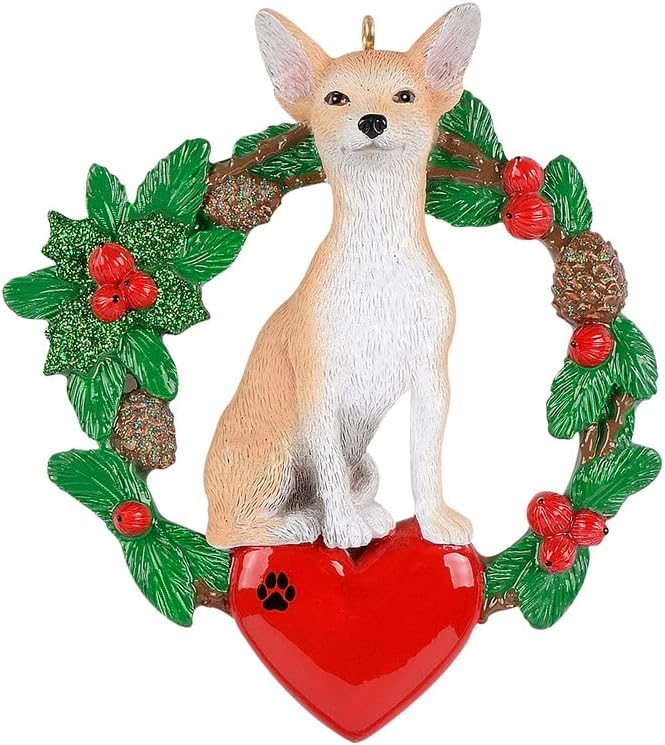 Personalized Chihuahua Christmas Ornaments - Personalized Dog Ornaments- 2023 Puppy Dog Ornament - Custom Name Dog Lover Gifts for Family Friends - Xmas