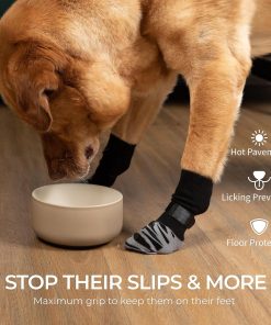 DOK TigerToes Premium Non-Slip Dog Socks for Hardwood Floors - Extra-Thick Grip That Works Even When Twisted - Prevents Licking, Slipping, and Great for Dog Paw Protection (XXS) 2