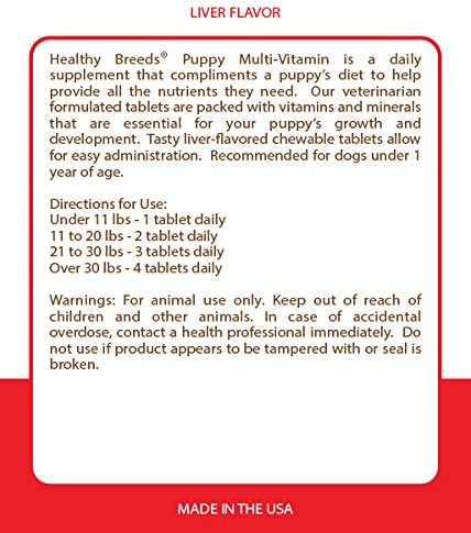 Healthy Breeds Chihuahua Puppy Dog Multivitamin Tablet 60 Count 2