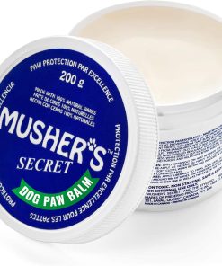 Musher's Secret Dog Paw Wax 200 g (7oz) - Moisturizing Dog Paw Balm that Creates an Invisible Barrier That Protects and Heals Dry Cracked Paws