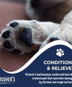 Musher's Secret Dog Paw Wax 200 g (7oz) - Moisturizing Dog Paw Balm that Creates an Invisible Barrier That Protects and Heals Dry Cracked Paws 6