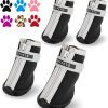 QUMY Dog Shoes for Small Dog, Puppy Dog Boots & Paw Protectors for Winter, Summer Hot Pavement, Waterproof in Rain Weather, Ourdoor Walking