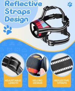 Bistup Dog Muzzle for Small Dogs Anti Barking Biting Chewing Soft Muzzles with Three Reflective Strip and Collar 6