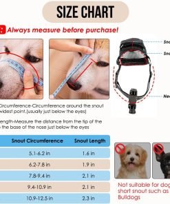SlowTon Dog Muzzle - Soft Mesh Dog Mouth Guard for Small Medium Large Sized Dogs Chihuahua Husky Labrador Retriever, Quick-Dry Adjustable Loop Anti Biting Barking 2