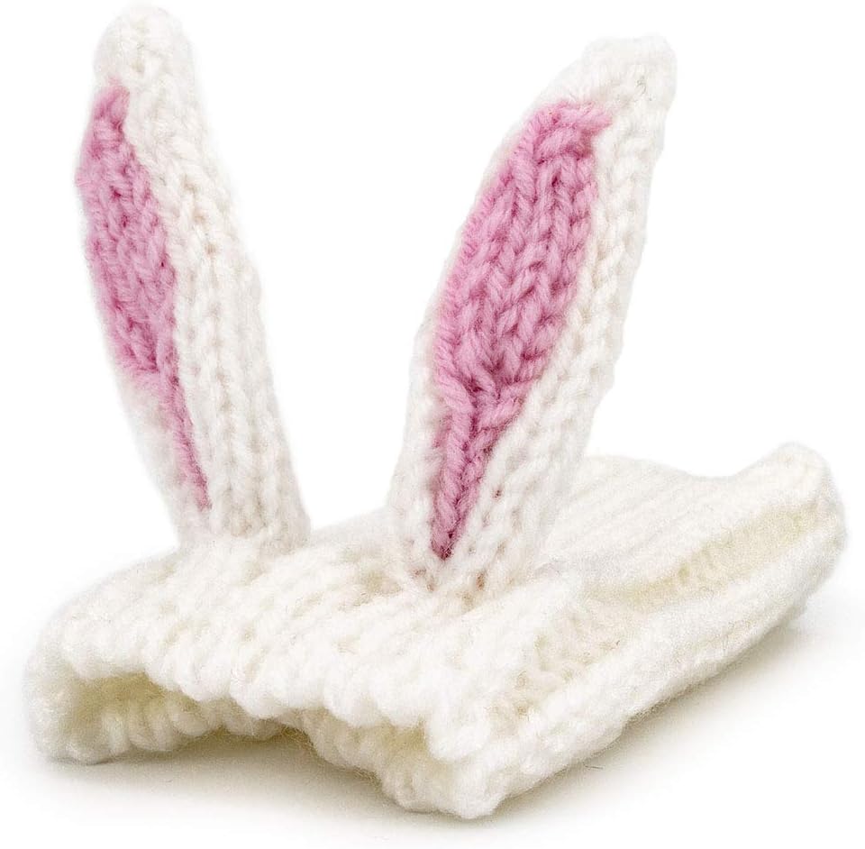 Zoo Snoods Bunny Costume for Dogs & Cats, Small - Warm No Flap Ear Wrap Hood for Pets 3