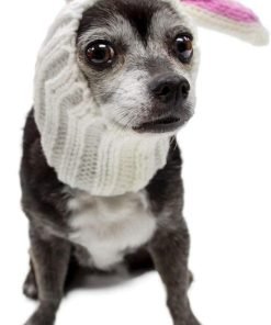 Zoo Snoods Bunny Costume for Dogs & Cats, Small - Warm No Flap Ear Wrap Hood for Pets 6