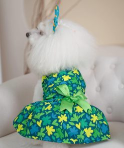 CuteBone Dog Dress St.Patrick's Day Girl Puppy Skirt Cat Outfit Pet Clothes for Small Dogs Costume Birthday Gift BF07XS 7