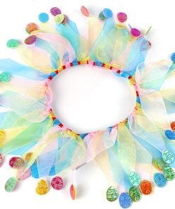 Elegant little tail 1PC Dog Easter Day Costume - Dog Cat Easter Day Collar Pet Collar Patterns Pet Tutu Collar Suit Pet Colorful Costume for Cats