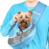 Pet Sling Carrier - Small Dog Puppy Cat Carrying Bag Purse Pouch - For Pooch Doggy Doggie Yorkie Chihuahua Baby Papoose Bjorn - Travel Front Backpack Chest Body Holder Pack To Wear (Blue) - 1