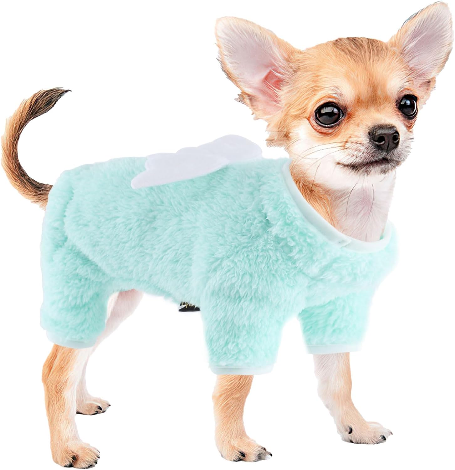 Winter Dog Pajamas for Small Dogs, Fall Dog Sweater, Warm Fleece Puppy Pjs Clothes Chihuahua Yorkie Tiny Dog Clothes Outfit, XXS~M, Pet Cat Sweater (XX-Small)