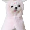 YQYS Pet Ponchos, Warm Plush Poncho for Small Breeds Dogs and Cats, Easter Outfit for Dog, Rabbit Costume for Puppy, Dog Bunny Costumes, Teacup Puppy Clothes