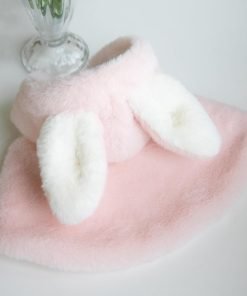 YQYS Pet Ponchos, Warm Plush Poncho for Small Breeds Dogs and Cats, Easter Outfit for Dog, Rabbit Costume for Puppy, Dog Bunny Costumes, Teacup Puppy Clothes 3