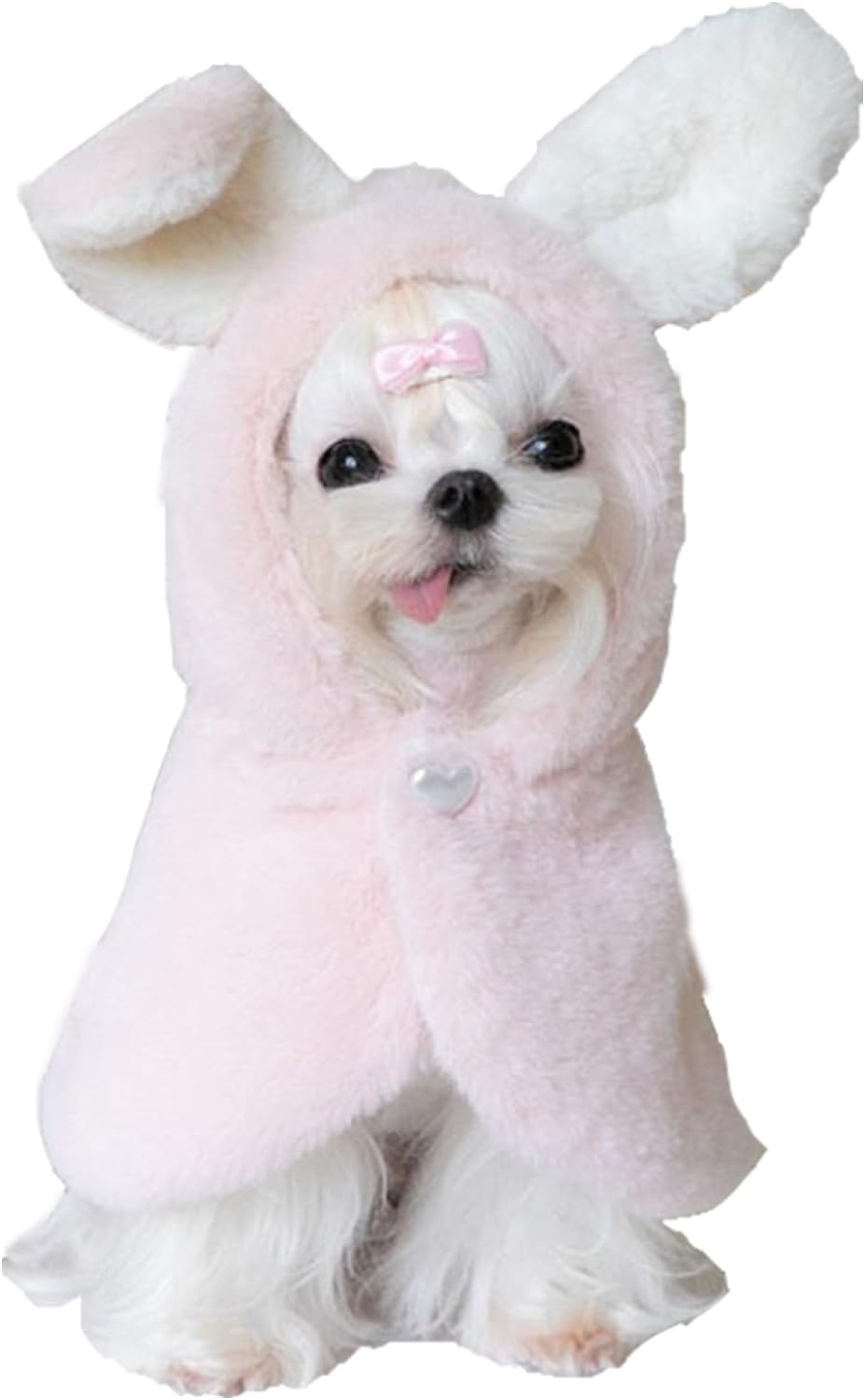 YQYS Pet Ponchos, Warm Plush Poncho for Small Breeds Dogs and Cats, Easter Outfit for Dog, Rabbit Costume for Puppy, Dog Bunny Costumes, Teacup Puppy Clothes YQYS Pet Ponchos, Warm Plush Poncho for Small Breeds Dogs and Cats, Easter Outfit for Dog, Rabbit Costume for Puppy, Dog Bunny Costumes, Teacup Puppy Clothes