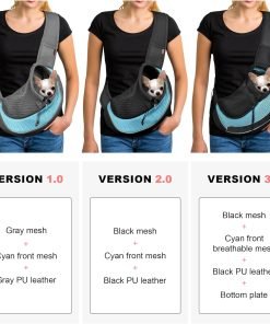 YUDODO Pet Dog Sling Carrier Breathable Mesh Travel Safe Sling Bag Carrier for Dogs Cats - 2