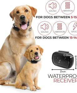 Extra Small Size Dog Training Collar with Remote for Small Dogs 5-15lbs and Puppies with Shock - Waterproof & 1000 Ft Range - 3
