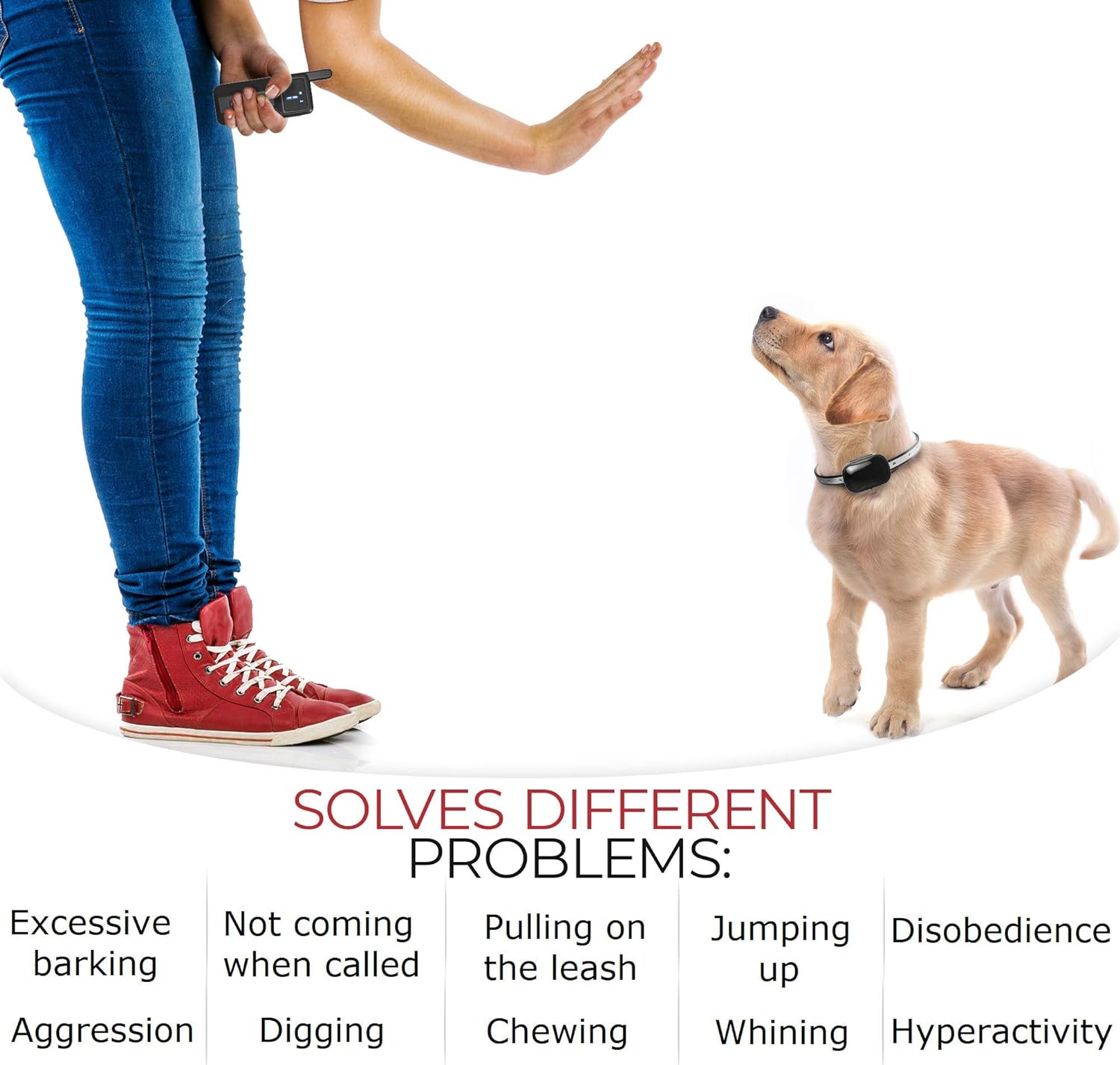 Extra Small Size Dog Training Collar with Remote for Small Dogs 5-15lbs and Puppies with Shock - Waterproof & 1000 Ft Range - 5