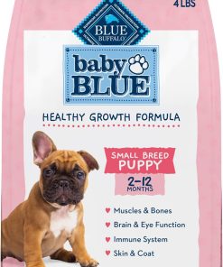Blue Buffalo Baby BLUE Natural Small Breed Puppy Dry Dog Food, Healthy Growth Formula with DHA, Chicken and Oatmeal Recipe, 4-lb. Bag - 1