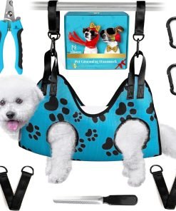 Dog Grooming Hammock - Dog Grooming Hammock Harness for Cats Dogs - Pet Grooming Hammock - Dog Nail Clipper - Dog Hammock - Dog Nail Trimmers - Dog Sling - Dog Sedation for Nail Trimming - Dog Nail - 1