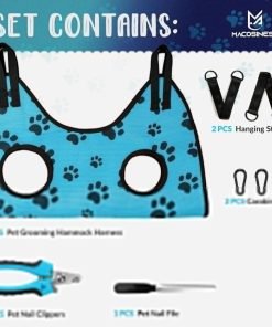 Dog Grooming Hammock - Dog Grooming Hammock Harness for Cats Dogs - Pet Grooming Hammock - Dog Nail Clipper - Dog Hammock - Dog Nail Trimmers - Dog Sling - Dog Sedation for Nail Trimming - Dog Nail - 2