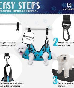 Dog Grooming Hammock - Dog Grooming Hammock Harness for Cats Dogs - Pet Grooming Hammock - Dog Nail Clipper - Dog Hammock - Dog Nail Trimmers - Dog Sling - Dog Sedation for Nail Trimming - Dog Nail - 5