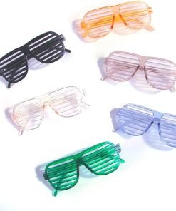 DPLUS Pet Goggles Sunglasses - Pack of 5 Latest Fashion Clear Square Cat-Dog Goggles - Classic Retro Circular Metal Circle Eye-Wear for Cat,Chihuahua or Small Dogs - 2