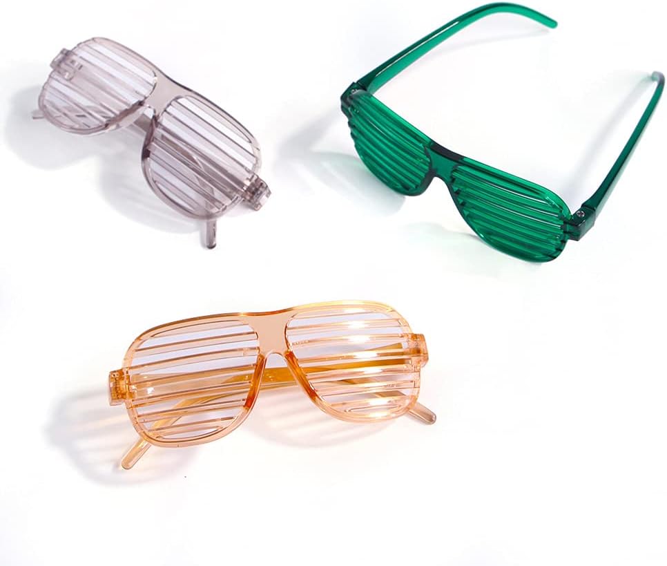 DPLUS Pet Goggles Sunglasses - Pack of 5 Latest Fashion Clear Square Cat-Dog Goggles - Classic Retro Circular Metal Circle Eye-Wear for Cat,Chihuahua or Small Dogs - 4