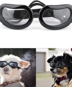 Dog Sunglasses Small Breed, UV Protection Small Dog Goggles, Wind Dust Proof Small Goggles with Adjustable Straps, Clear - 1