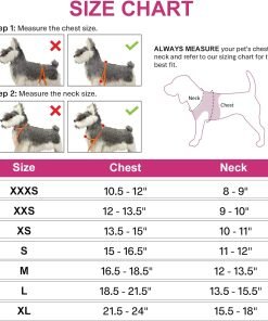 Joytale Small Dog Harness, Breathable Mesh Step-in Vest Harness, Reflective Soft Padded Harnesses for Cats and Puppies Dogs, Hot Pink, XXXS - 3