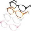 Toddmomy 4pcs Cat Cosplay Supplies Retro Dog Sunglasses Decorative Pet Sunglasses Dog Eyewears Dolls Round Sunglasses Pet Dog Glasses Eye Glasses Cat Dog Sunglasses Plastic Small Pet Cute - 1