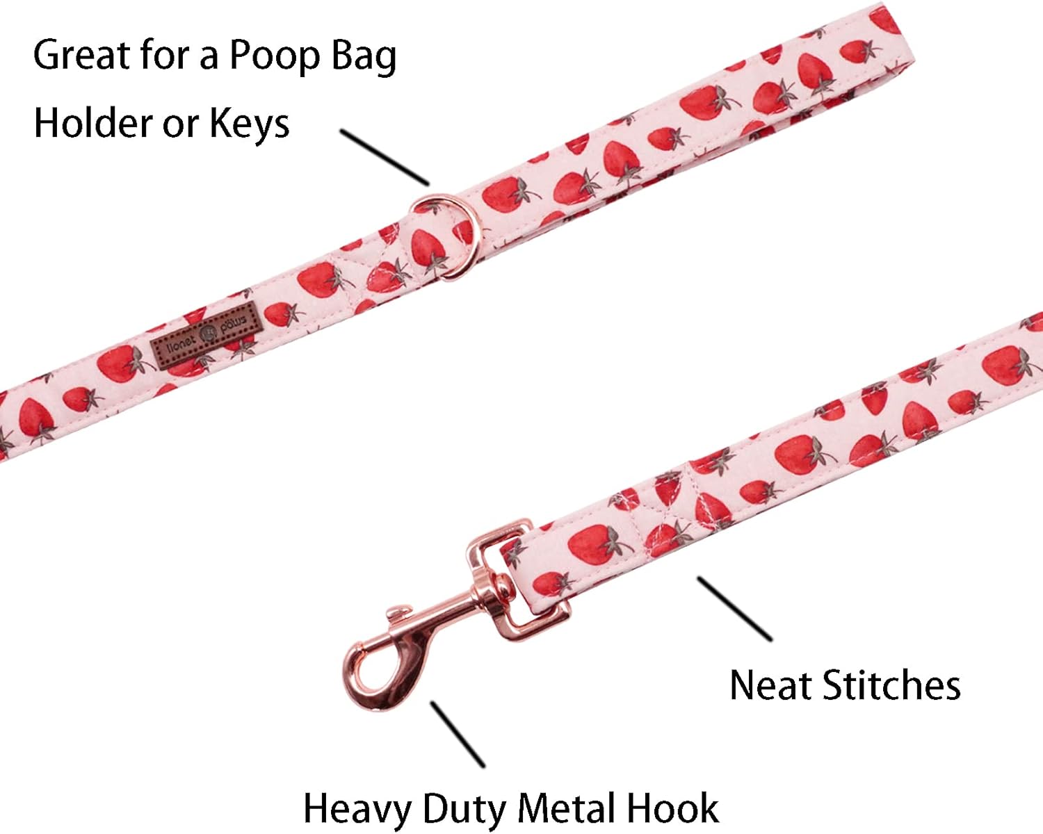 Lionet Paws Dog Leash Matching Dog Collar for Small Medium Large Dog - 2 Lionet Paws Dog Leash Matching Dog Collar for Small Medium Large Dog - 2