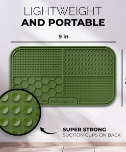 Pup Culture Dog Lick Mat for Dogs, Feeding Pad for Anxious Pets Plus 4 Different Puzzles for mental stimulation for dogs - Supports Mental, Dental, and Digestive Health - 6