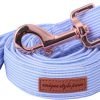 Unique Style Paws Durabel Dog Leash Matching Collar 6 Colors and 3 Size Soft and Comfy Handle for Dogs and Cats - 1