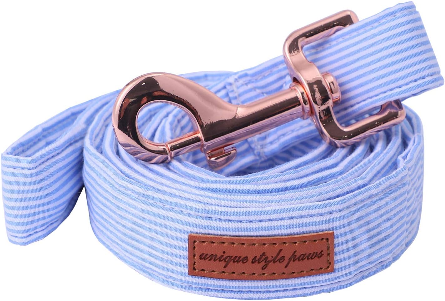 Unique Style Paws Durabel Dog Leash Matching Collar 6 Colors and 3 Size Soft and Comfy Handle for Dogs and Cats - 1