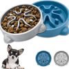 Vannon 2 Pack Slow Feeder Dog Bowls Non Slip Puppy Bowl Durable Dog Puzzle Feeder Bloat Stop Dog Food Bowls for Puppy and Small Dogs, BPA Free, 1 Cup - 1
