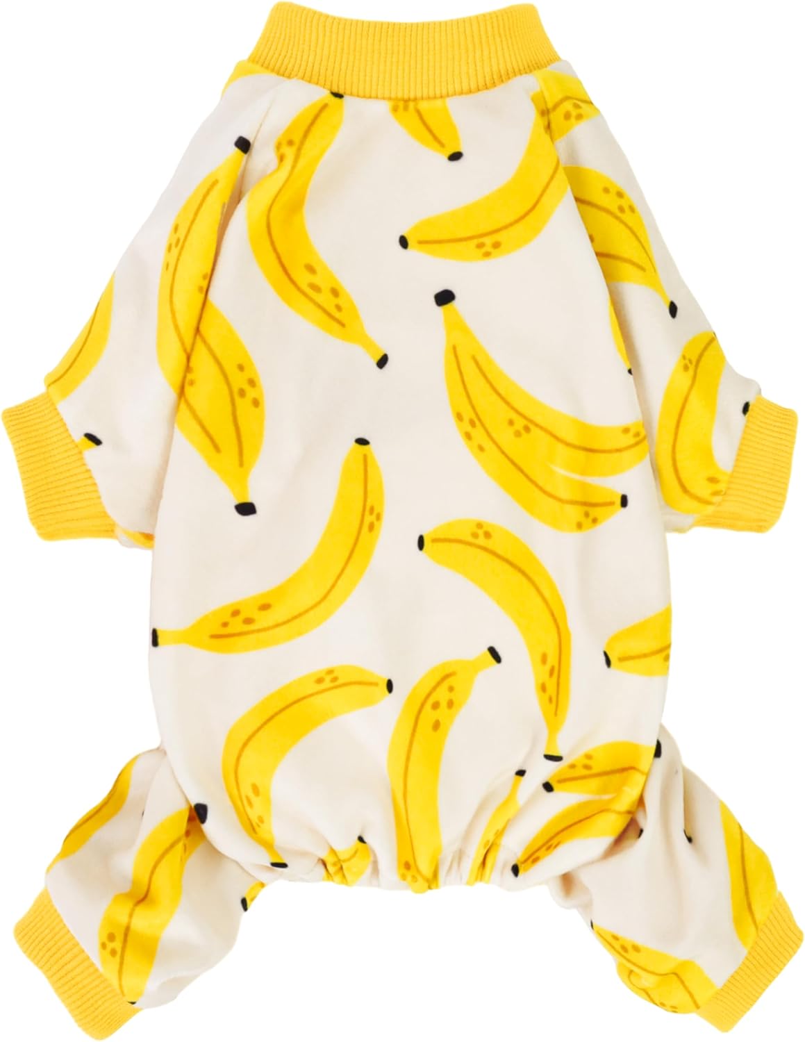 Fitwarm Banana Dog Pajamas, Warm Dog Onesie, Dog Clothes for Small Dogs Girl Boy, Lightweight Velvet Pet Jumpsuit, Cat Outfit, Beige, Yellow, Small - 1 Fitwarm Banana Dog Pajamas, Warm Dog Onesie, Dog Clothes for Small Dogs Girl Boy, Lightweight Velvet Pet Jumpsuit, Cat Outfit, Beige, Yellow, Small - 1