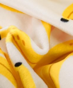 Fitwarm Banana Dog Pajamas, Warm Dog Onesie, Dog Clothes for Small Dogs Girl Boy, Lightweight Velvet Pet Jumpsuit, Cat Outfit, Beige, Yellow, Small - 5
