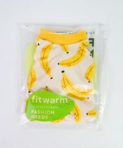 Fitwarm Banana Dog Pajamas, Warm Dog Onesie, Dog Clothes for Small Dogs Girl Boy, Lightweight Velvet Pet Jumpsuit, Cat Outfit, Beige, Yellow, Small - 7