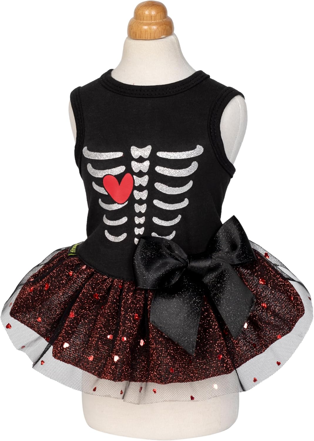Fitwarm Halloween Skeleton Dog Dress, Funny Dog Halloween Costumes, Doggy Clothes for Small Dogs Girl, Pet Apparel, Black, Red, White, XS - 3 Fitwarm Halloween Skeleton Dog Dress, Funny Dog Halloween Costumes, Doggy Clothes for Small Dogs Girl, Pet Apparel, Black, Red, White, XS - 3