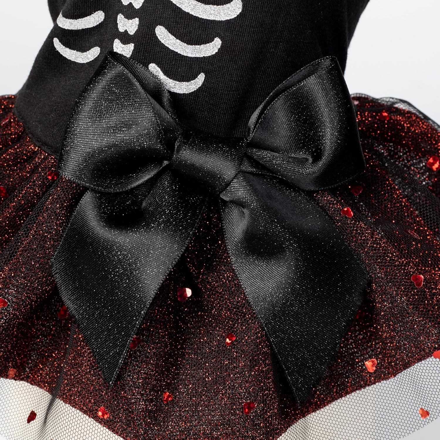 Fitwarm Halloween Skeleton Dog Dress, Funny Dog Halloween Costumes, Doggy Clothes for Small Dogs Girl, Pet Apparel, Black, Red, White, XS - 7 Fitwarm Halloween Skeleton Dog Dress, Funny Dog Halloween Costumes, Doggy Clothes for Small Dogs Girl, Pet Apparel, Black, Red, White, XS - 7