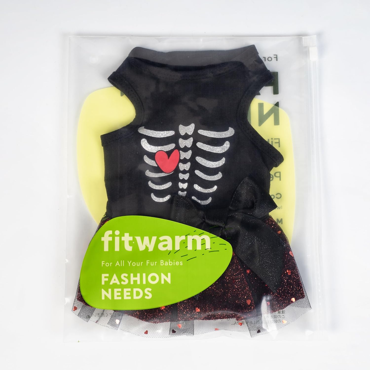 Fitwarm Halloween Skeleton Dog Dress, Funny Dog Halloween Costumes, Doggy Clothes for Small Dogs Girl, Pet Apparel, Black, Red, White, XS - 8 Fitwarm Halloween Skeleton Dog Dress, Funny Dog Halloween Costumes, Doggy Clothes for Small Dogs Girl, Pet Apparel, Black, Red, White, XS - 8