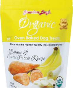 Grandma Lucy's Organic Oven Baked Dog Treats - Banana & Sweet Potato, 14 oz - 1