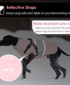 AOFITEE Small Dog Coat, Dog Winter Coat, Dog Coat with Harness Built in, Warm Dog Jacket with Zipper & Fleece Collar, Waterproof Dog Puffer Jacket Dog Sweater for Small Dogs - 6