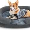 Orthopedic Dog Bed for Small Dogs, Egg Crate Memory Foam Dog Sofa Bed with Sides and Washable Cover, Cute Cat Bed and Couch with Washable Removable Cover and Non Slip Bottom - 1