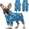 ROZKITCH Dog Winter Coat Soft Fleece Pullover Pajamas, Pet Windproof Warm Cold Weather Jacket Vest with Luminous Zipper, Jumpsuit Apparel Outfit Clothes for Small Medium Large Dog Shark - 1
